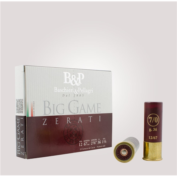 B&P BIG GAME ZERATI 36 GR. 3/0 AV FİŞEĞİ - 12 CAL.